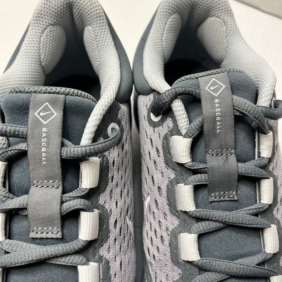 Nike Alpha Huarache Elite 4 Low Cleats White Wolf Grey DJ6521-012 Men Size - Picture 14 of 14